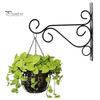 Металлический настенный крючок, настенная вешалка для растений, крючок с винтами, прочный крючок для цветочных корзин, кормушек для птиц, колокольчиков, дверного ограждения