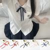 Thin Neck Tie Satin Women Bowknot Simple JK Uniform Bow Tie  School Student
