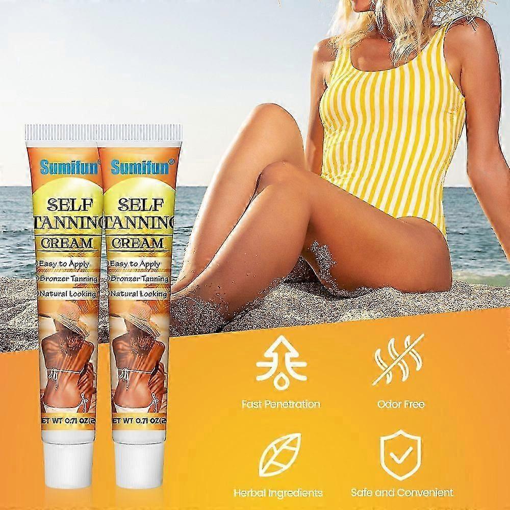 Self Tanning Cream Intensive Sunless Self Tanning & Body Bronzer Gel Brown Tanning Accelerator Gel,Bronzer Lotion Tanning Lotion