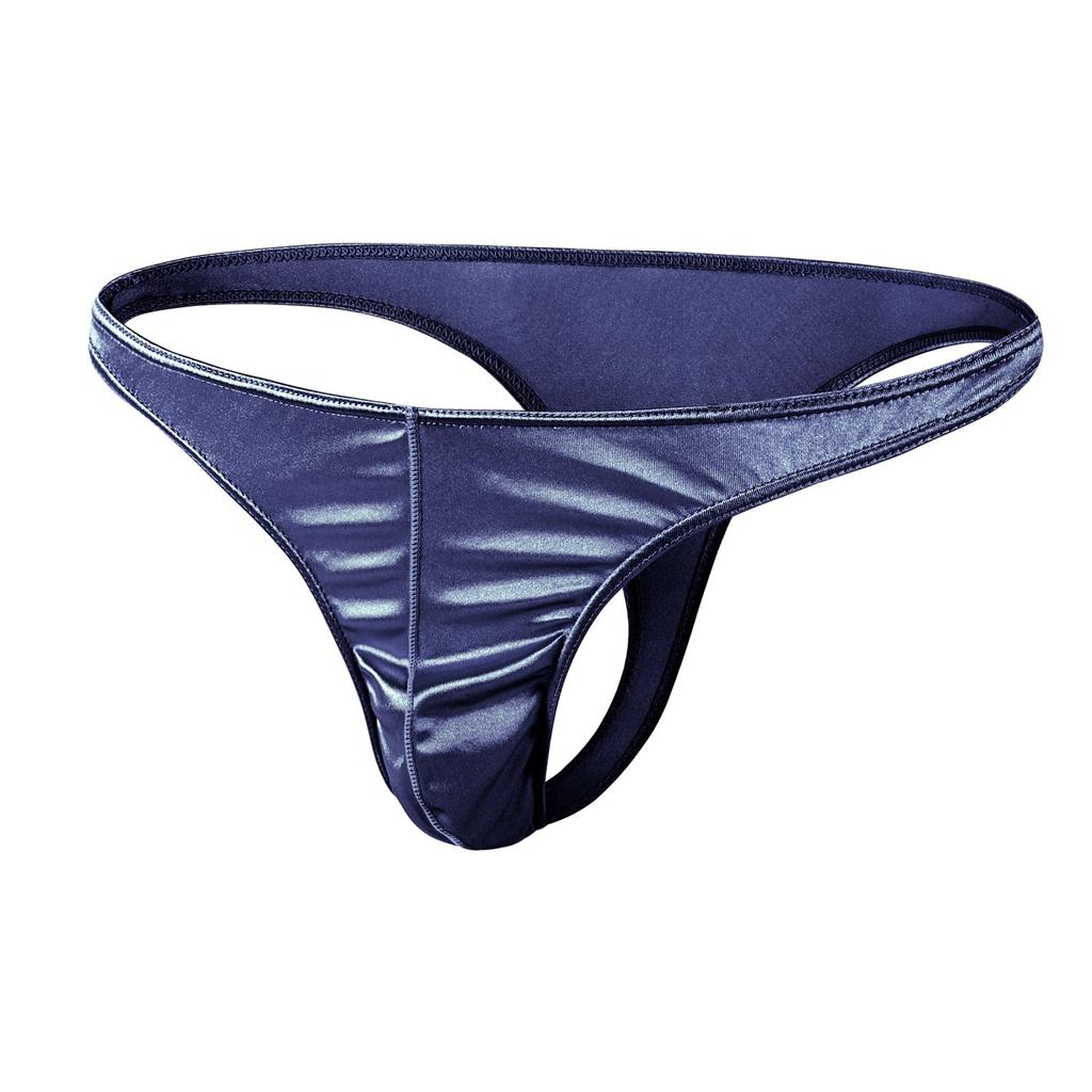 MIERSIDE Шелковистые Сатиновые Глянцевые Сексуальные Брифы Мужское Нижнее Белье из 4 предметов, Т-образная спинка, Мужское (Размер M, 0806-1)