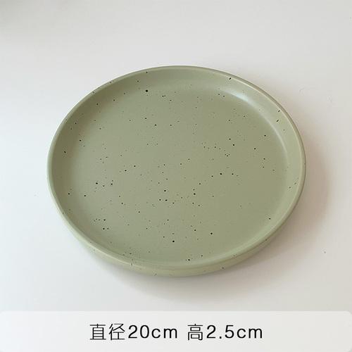 Белая керамическая миска и тарелка в стиле ретро с чернильными пятнами Поднос для стейков и фруктов в стиле вестерн Салатница Столовая посуда Тарелка для основного блюда