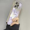 Purple Star Butterfly iPhone Case for Apple 15 Promax 14 13 12 11 Xs XsMAX XR- Electroplate Drop-Resistant iPhone Cover for Women Lady Girls