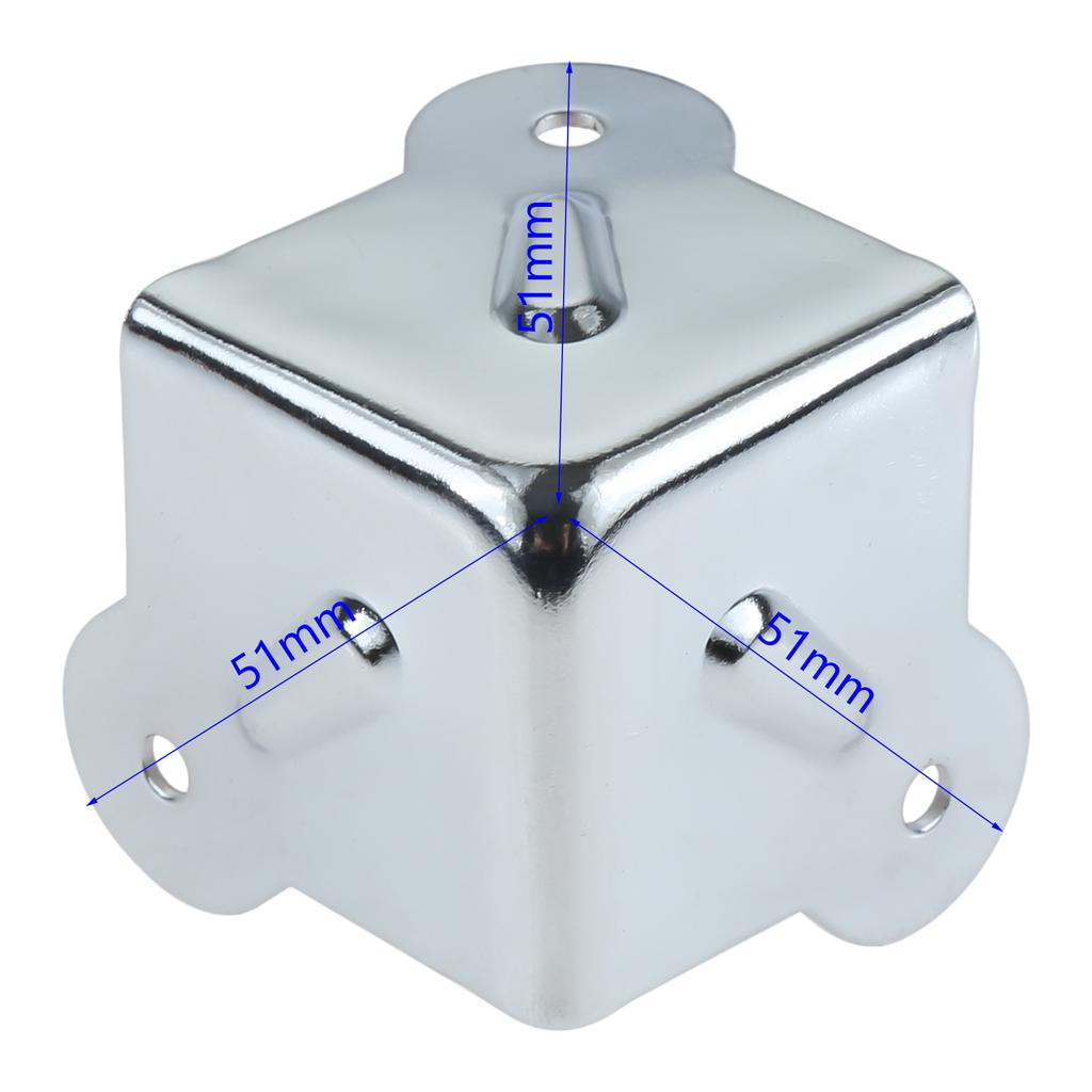 4Pcs Metal Luggage Air Box Aviation Corners Brackets Toolbox Wooden Jewelry Box Iron Angle Brace Corner Edge Protectors Covers