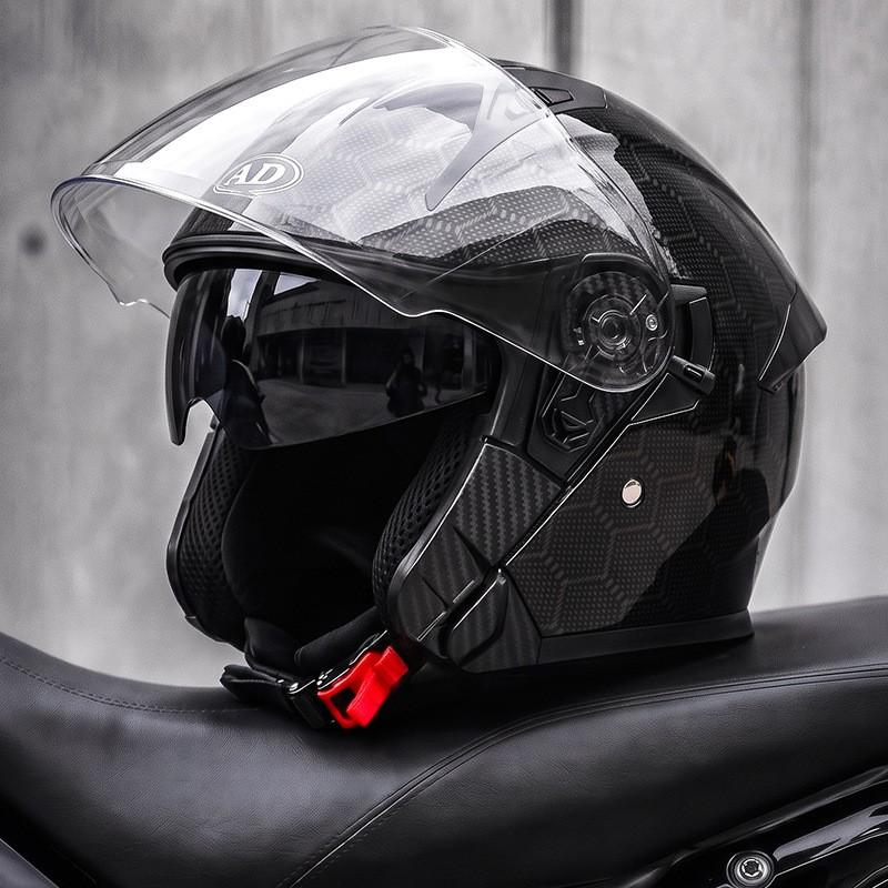 3/4 Motorcycle Helmet DOT 3C Certified Men Women All Season Commute