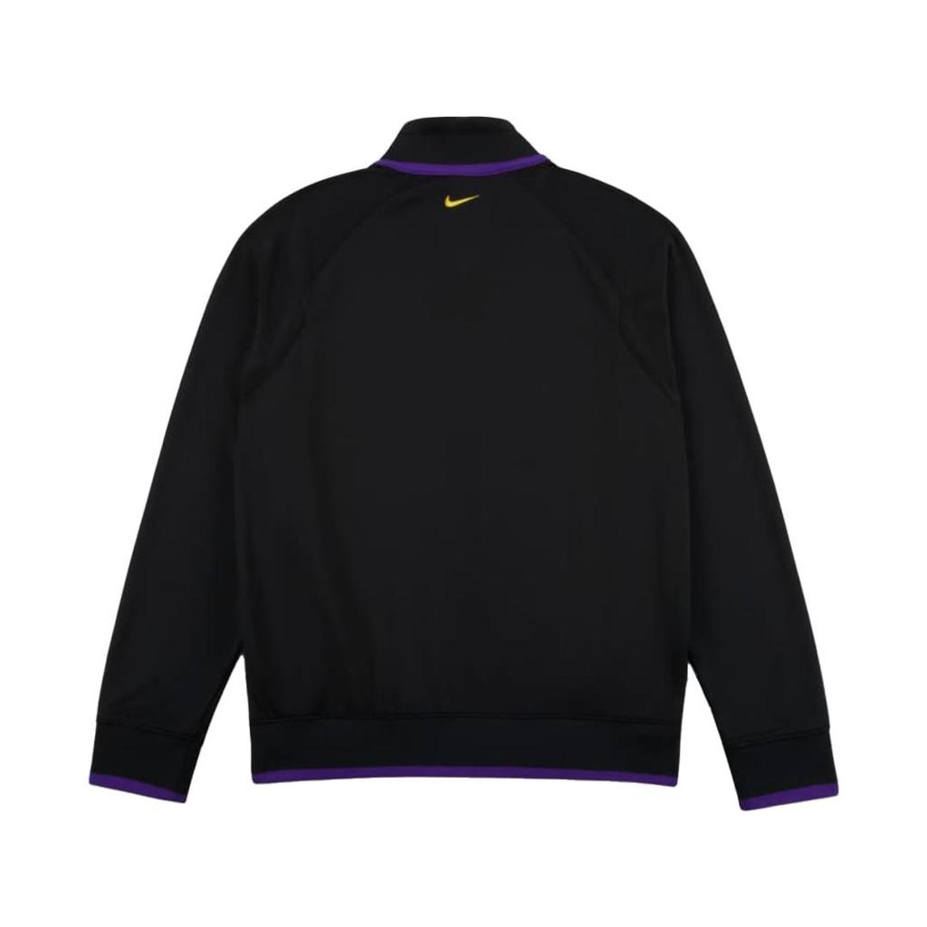 Nike Dri-Fit FW24 Серия Кобе Воротник-стойка Повседневная с принтом Куртка с длинным рукавом Мужская Куртка Черная FZ0937-010