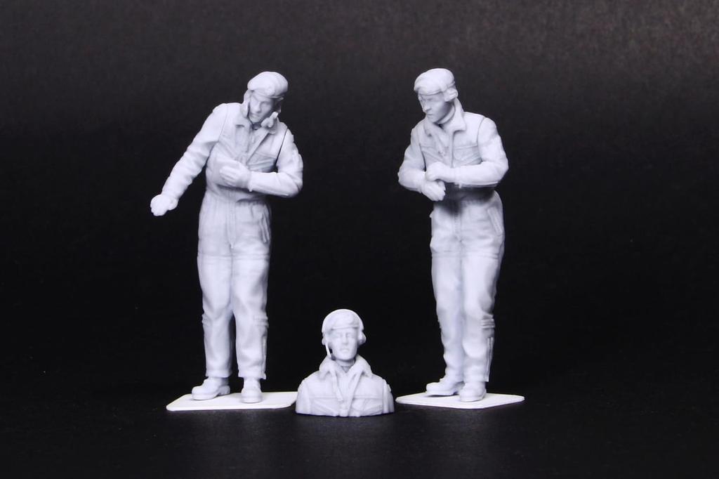 Valkyrie Miniature Modern West German Tank Crew Set 2 1 Bust Resin Kit VM35006 1/35 1970-80s Figures,