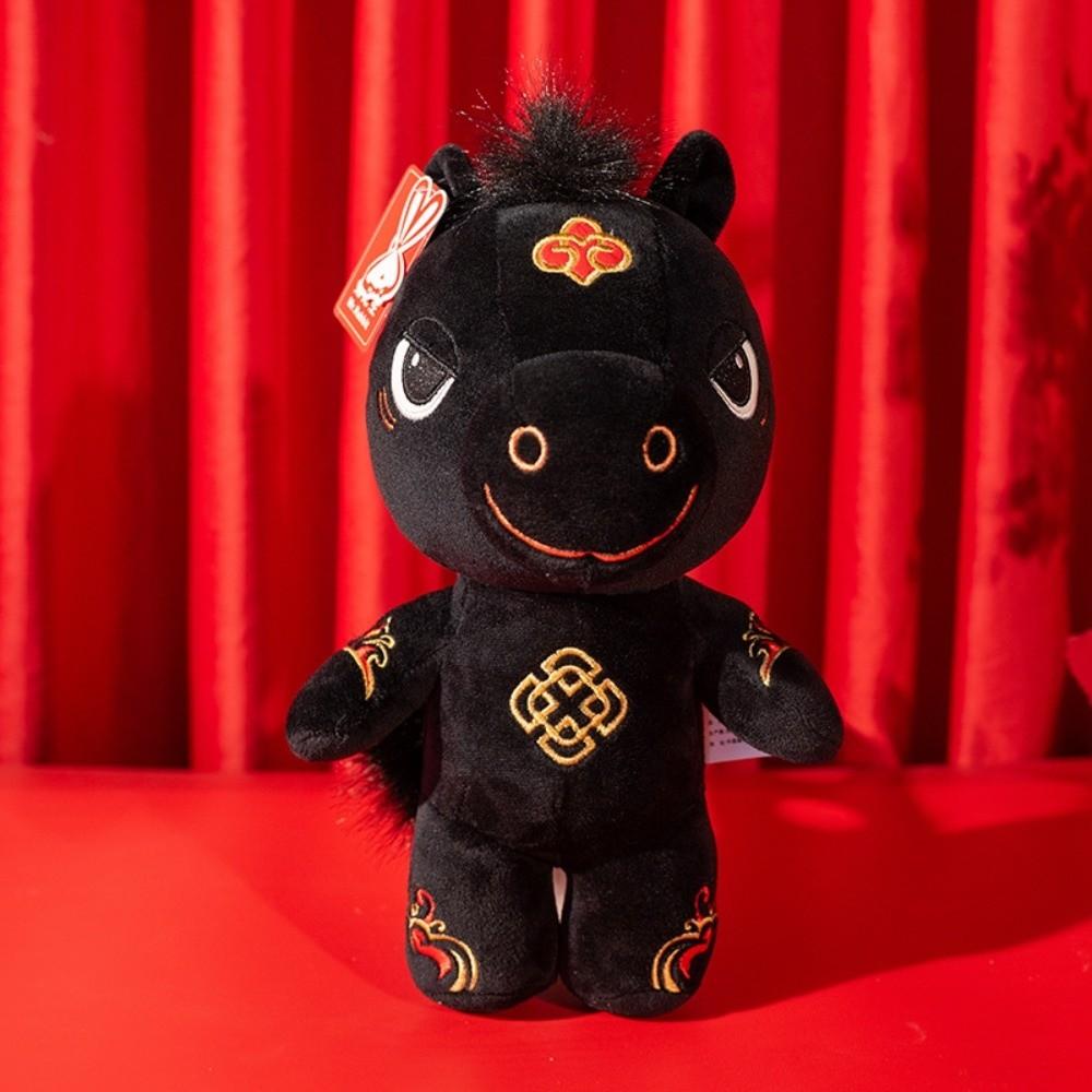 Mascot Dolls Stuffed Horse Toy Cute Zodiac Pony Figurine Horse Plush Doll Home Decoration