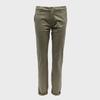Women's Khaki Canvas Chino Pants with Hems