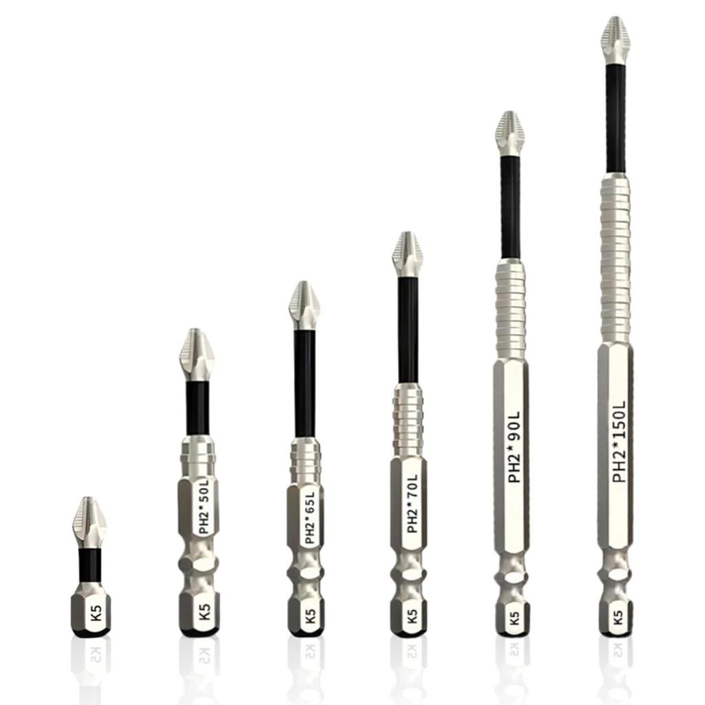 K5 Strong Magnetic S2 Bit Set: Anti-slip, Impact-Resistant, High Torque for Hand Drill & Electric Screwdriver