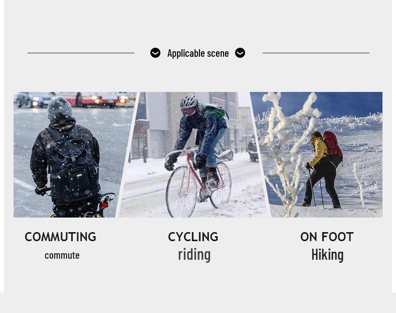 Men's Winter Windproof Waterproof Fingerless Touchscreen Cycling Gloves - Warm Fleece for Outdoor Sports