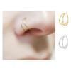 Пирсинг ноздри из стерлингового серебра 925 пробы с покрытием из 18-каратного золота, модный клипс для ушей