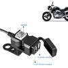 Двойной USB-порт, 12 В, водонепроницаемое зарядное устройство для руля мотоцикла, 5 В, 1A/2,1A, адаптер питания, розетка для мобильного телефона