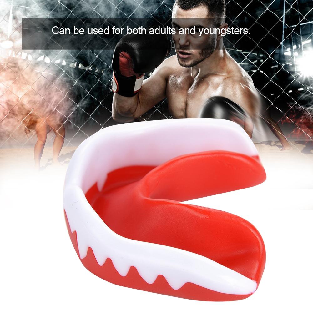 Профессиональная капа для защиты зубов, защита десен, инструмент для защиты в карате и боксе, красно-белая