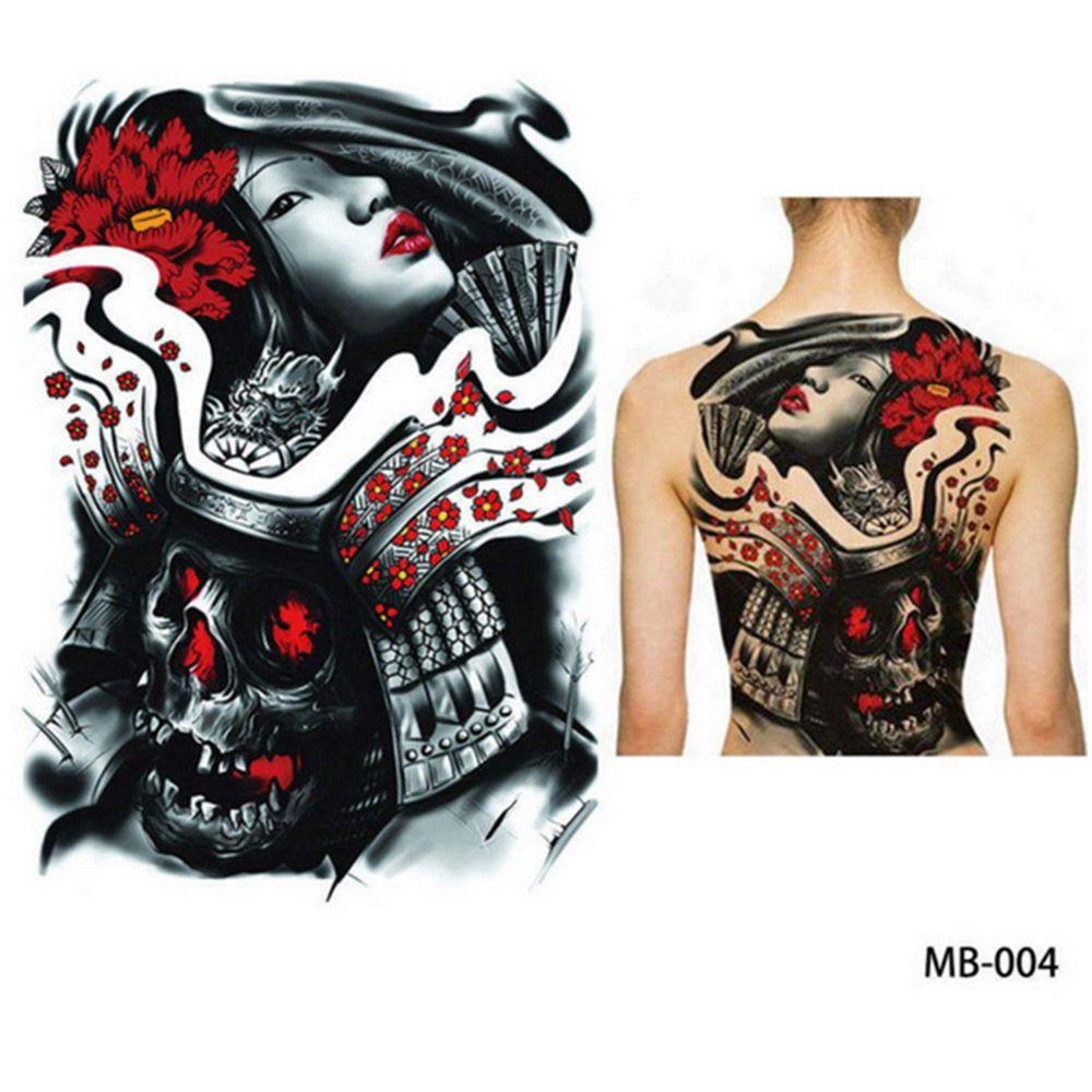 Wolf Large Tiger Dragon Full Back Tattoo Stickers Tattoo Sticker Waterproof Decal TemporaryTattoo