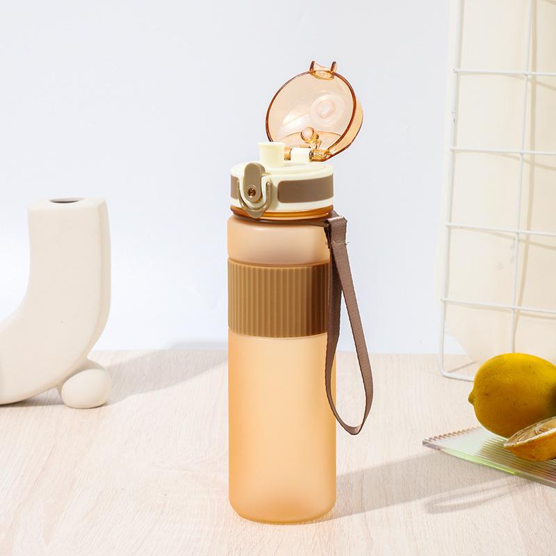 Унисекс Нескользящая Спортивная Бутылка - Матовый Пластиковый Тамблер с Блокируемой Крышкой, Предметы первой необходимости для спортзала и улицы для мужчин/женщин