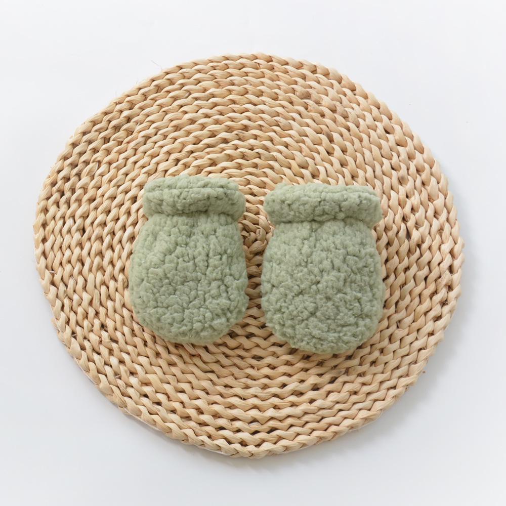 Двухслойные детские варежки: Защита от царапин, Теплый флис-пузырь для новорожденных