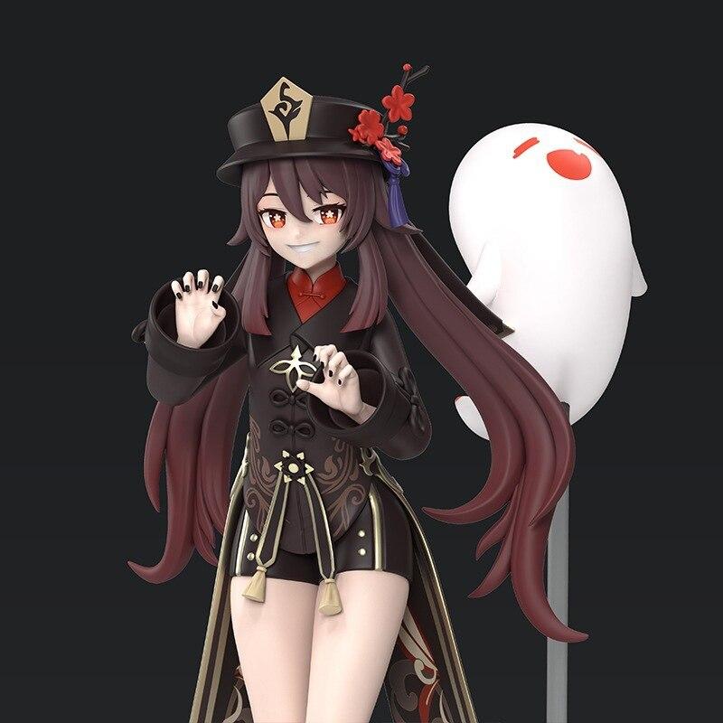 2023/3 Новое поступление, фигурка Genshin Impact, Ху Тао, 18 см, сменное лицо, фигурка высокого качества