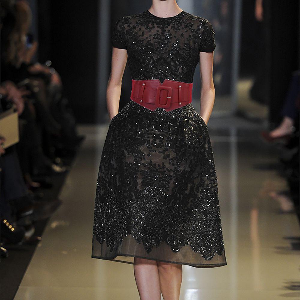 Индивидуальность Широкое Женское Пальто-Свитер Женское Платье Пояс на Талию Кушаки Женский Пояс ПУ