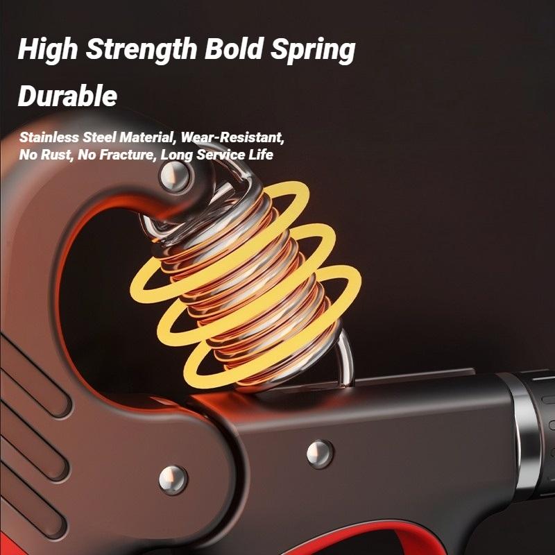 5-100KG Adjustable Electronic Counting Hand Grip Strengthener, Wrist & Hand Muscle Trainer, Rehabilitation Recovery Fitness Gripper
