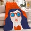 Aperols Spritz Flannel Blanket Warm And Soft Suitable For Bedroom Living Room Sofa Bed Office Travel Camping