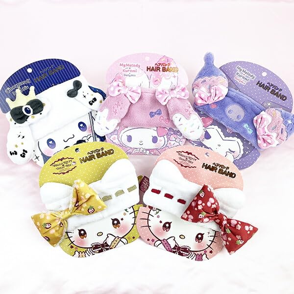 [Perfect World Tokyo] Sanrio Sanrio Characters x DOLLY MIX Повязка на голову для макияжа, умывальника, ванной комнаты Мими ** Бесплатно