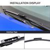 Wiper Blades For Citroen C3 Picasso 2011-2016 Front  Windshield Clean Window Windscreen Auto Parts Car Rain Brushes 24''+16''