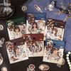 Набор наклеек «Ретро-шепот»: Журнал с винтажными иллюстрациями и бумага для коллажей