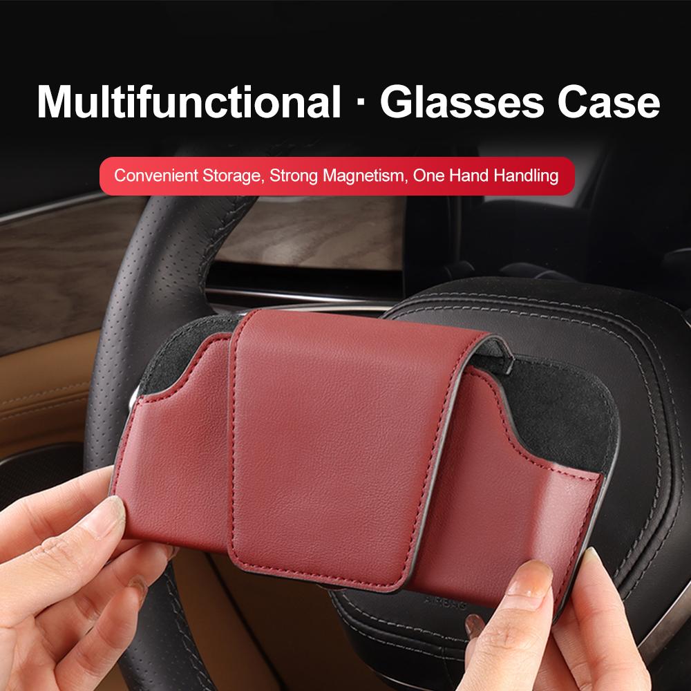 Universal Car Sunglasses Holder Portable Auto Glasses Case Car Driving Eyeglass Case Sun Visor Storage