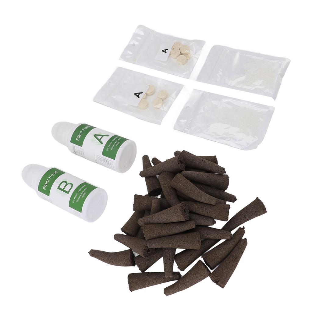 Комплект для выращивания растений в гидропонной системе, набор для выращивания всего, что угодно, с 50 губками для выращивания, гидропоника