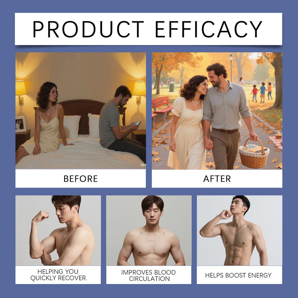 Men's Growth Boosting Oil Supports Blood Circulation And Skin Care. Mild Ingredients Nourish And Comfort The Body. Daily Massage Care Oil,10ML