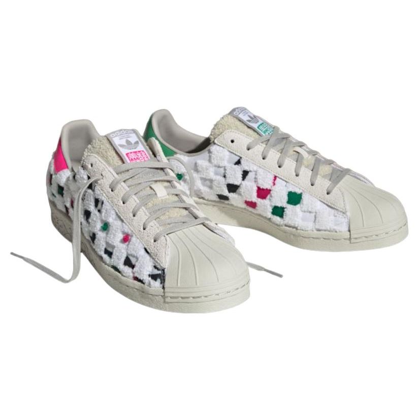 Adidas Han Meilin X  Originals Superstar 80S Wei Yang Sneakers Unisex Sneakers White Black Green ID4384