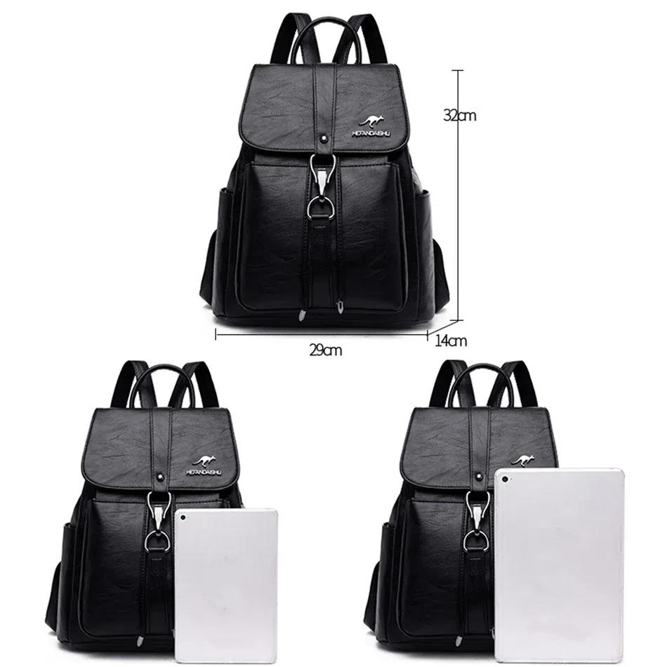 Рюкзак роскошный женский рюкзак мягкие кожаные рюкзаки для девочек-подростков женские школьные сумки через плечо для женщин 2025