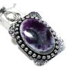 Natural Tiffany Stone Gemstone 925 Sterling Silver Gift Pendant 2.25" N7f16