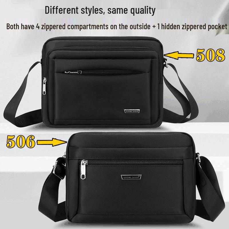 Men's Waterproof Korean Style Oxford Cloth Crossbody Shoulder Bag - Business Casual Small Backpack