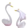 Swan Figurine Pair Wedding Favors, Room Decor & Gifts for Newlyweds or Best Friend Bride