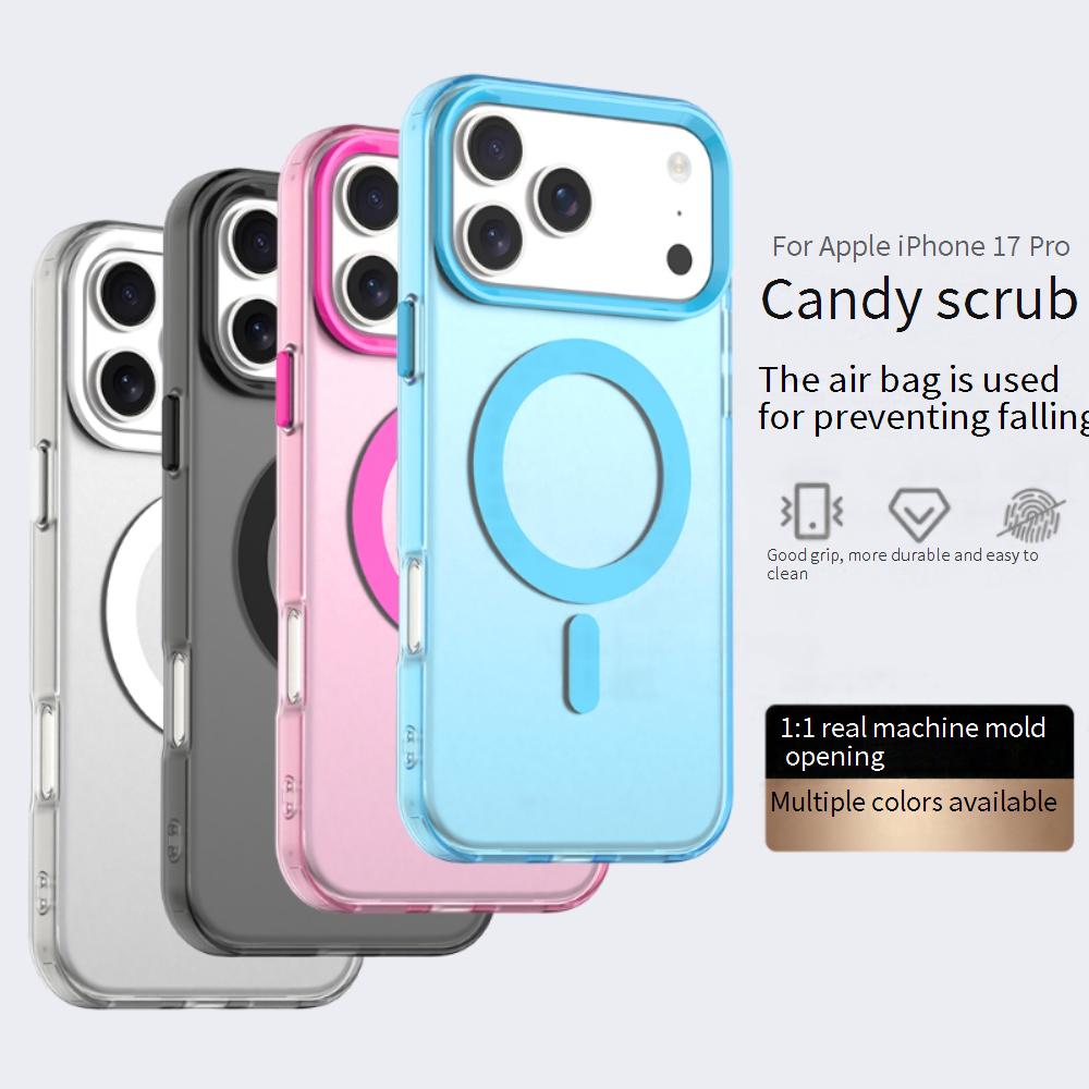 Матовый чехол Magsafe для Apple iPhone 17 Pro Max Магнитная беспроводная зарядка для iPhone 17 Air Противоударная задняя крышка