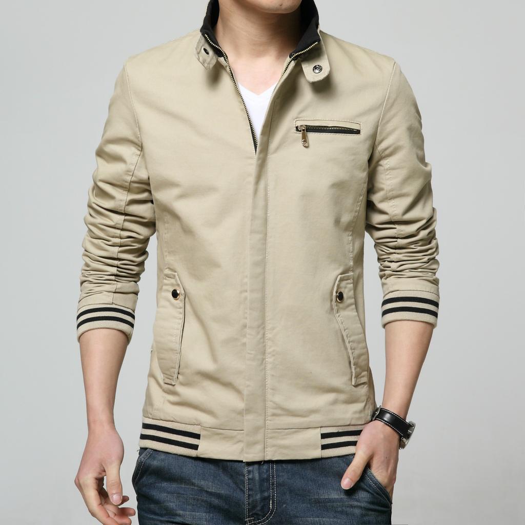 Spring Men's Jacket Men's Jacket Casual Jacket Student Washed Cardigan