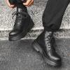 British retro Martin boots men's 2024 new autumn and winter high-top locomotive leather boots men's tooling boots 22711-J