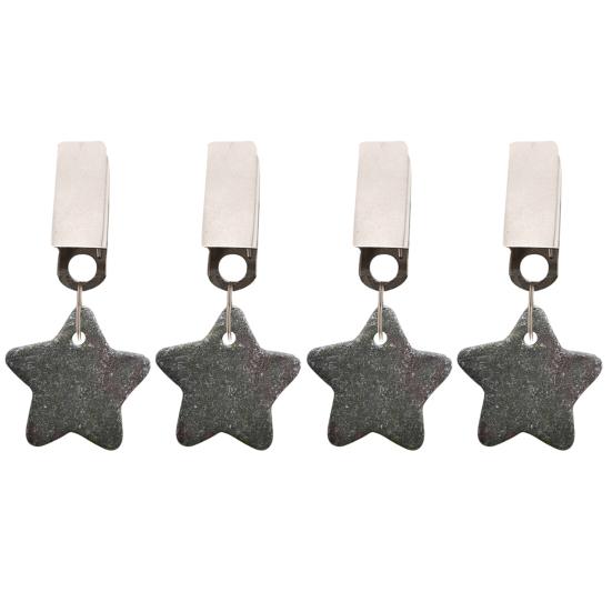 4 шт., зажим для скатерти в форме звезды, грузики для скатерти, прочная мраморная подвеска для скатерти для пикников, вечеринок, свадеб