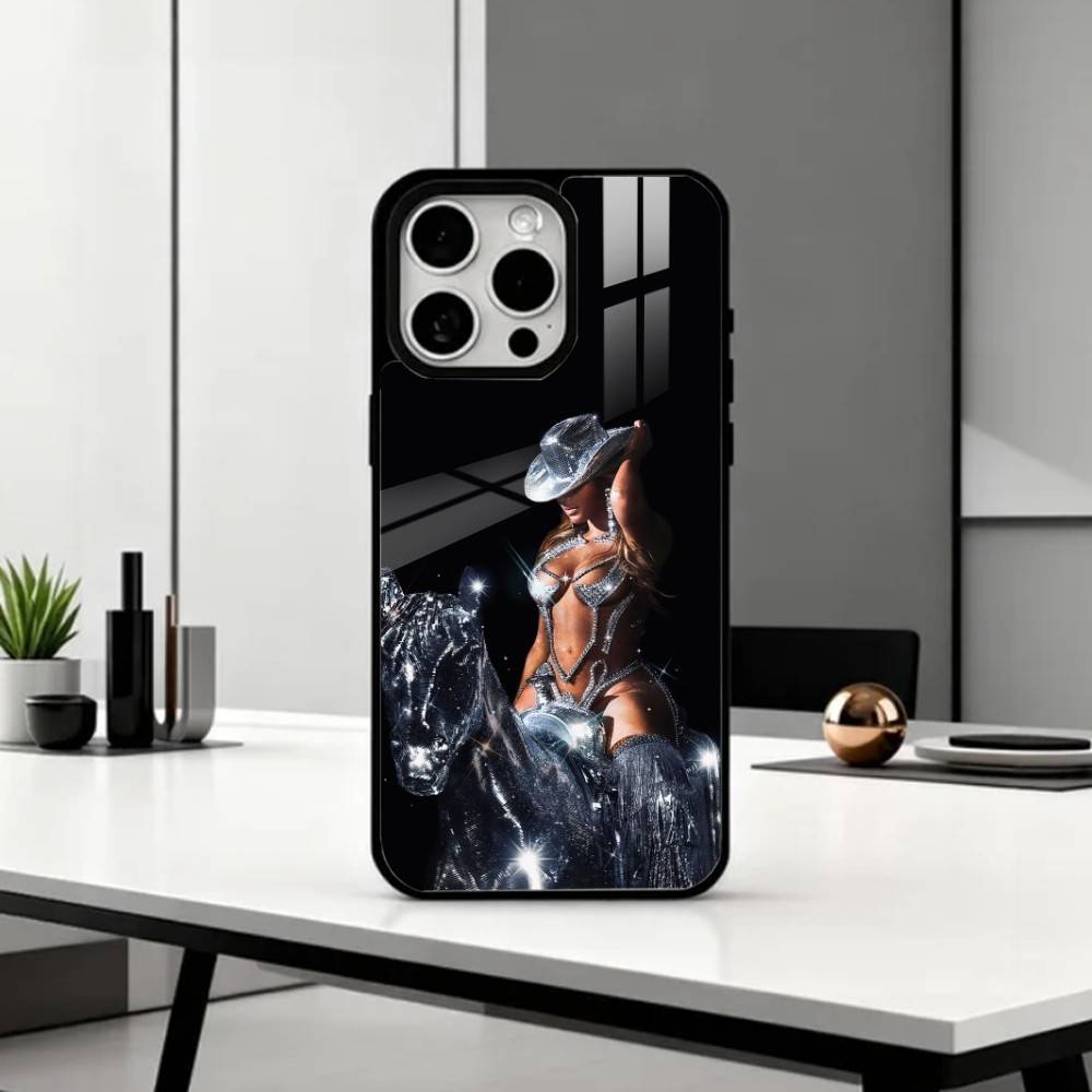 Western B-Beyonce C-Cowboy Phone Case For iPhone17,16,15,14,13,12,11 Plus,Pro Max Magnetic For Magsafe Wireless Charging