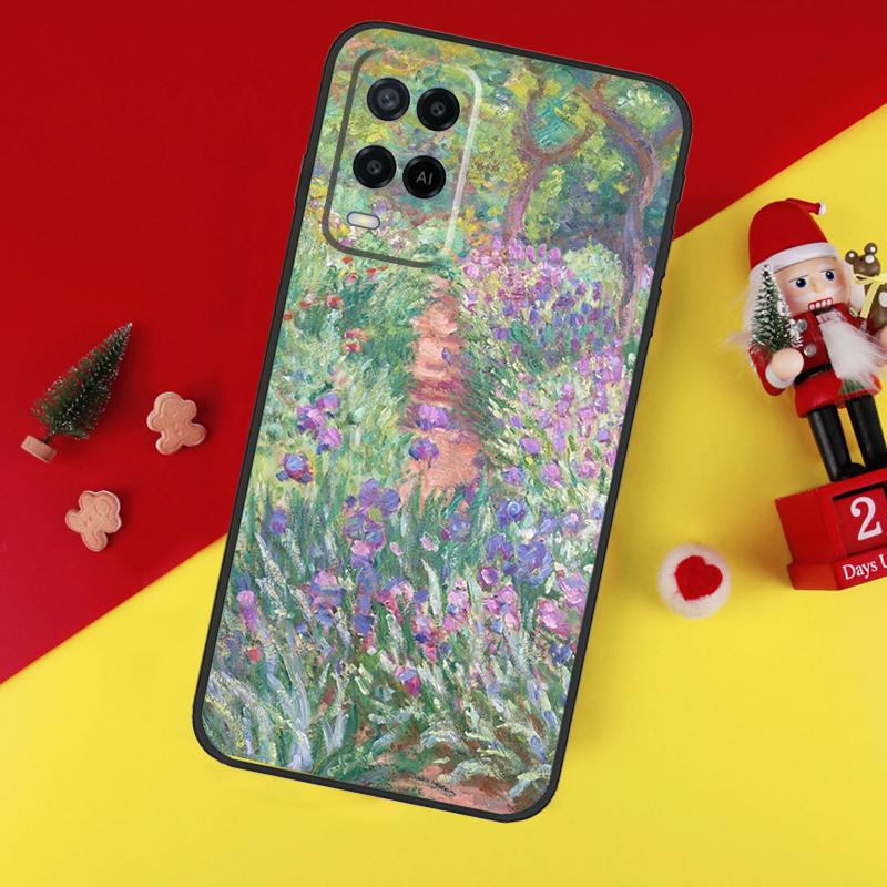 Крутой чехол Клод Моне для Oppo A80 A60 A40 A15 A16 A17 A57 A94 A74 A54 A76 A96 A18 A38 A58 A78 A98 A6 A5 Pro