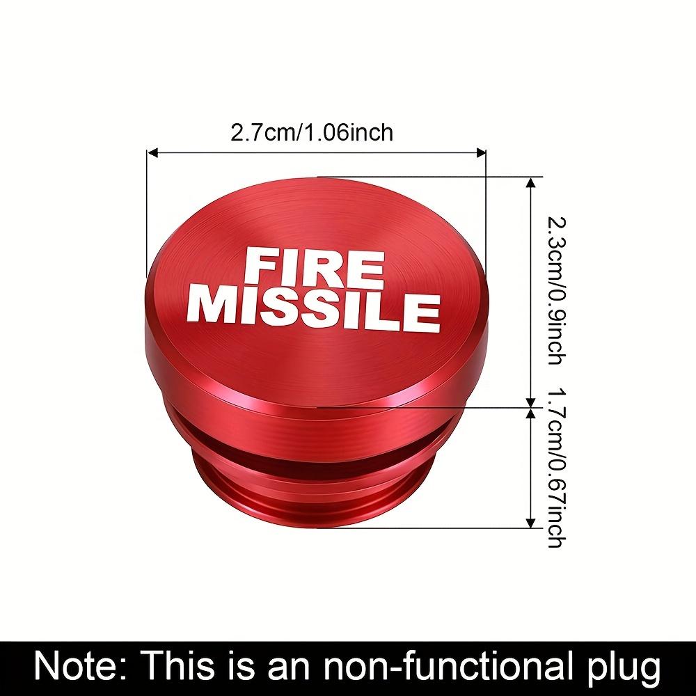 New 12V Universal Car Cigarette Lighter Button Cover Accessories Fire Missile Eject Button Car Cigarette Lighter Plug