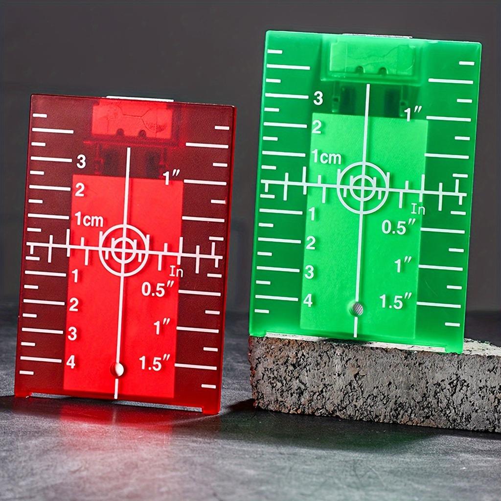 Laser Target Magnetic Floor Target Plate with Bracket, Standard Accessory Suitable for Beam Laser Level, Enhanced Laser Line