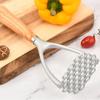 Wooden Handle Potato Masher Manual Garlic Press Household Vegetable Smasher  Meat