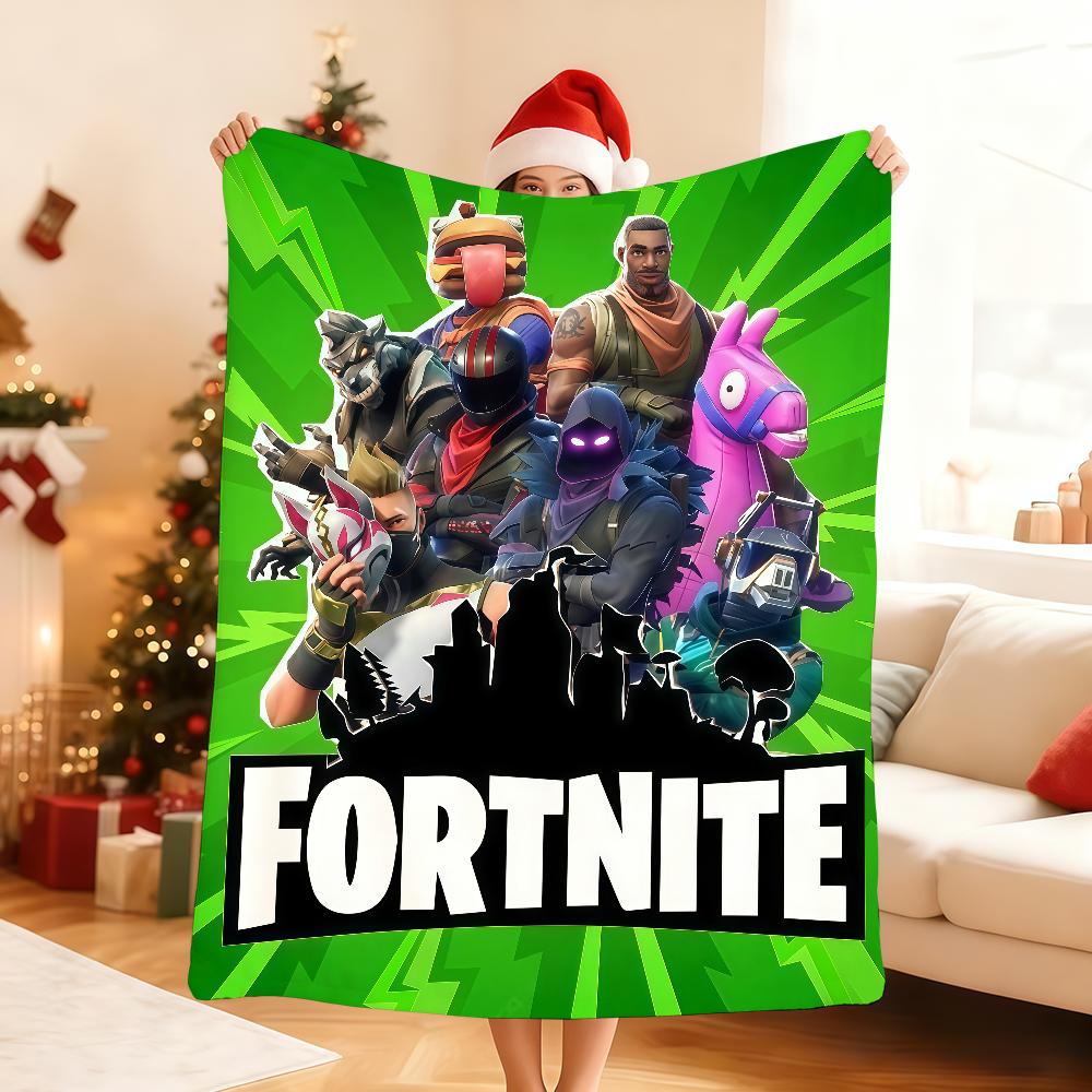 Плед F-FORTNITE Мягкий плед для дома Спальни Кровати Дивана Пикника Путешествия Офиса Покрывало Подарок
