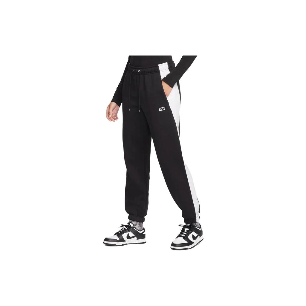 Nike Sportswear Icon Clash Color Block Drawstring Casual Jogger Pants Women Bottoms Black DQ7112-010