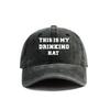 This Is My Drinking Hat Baseball Cap Summer Distressed Dad Hats Men Outdoor Adjustable Drunk Beer Caps