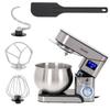 Robot Pâtissier Boulangerie Cuisine Ménager Multifonction Bol Inox 5L 6 Vitesses Mesko MS4228 2000W Argent 04409