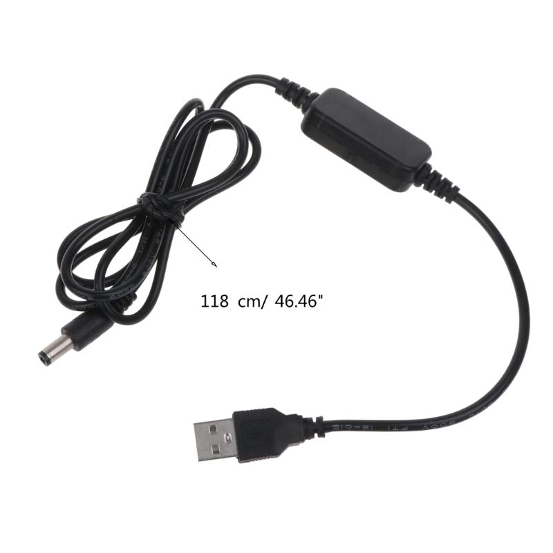 Преобразователь напряжения USB 5 В в 12 В повышающий регулятор мощности Line Boost 5,5x2,1 мм Male Step-Up Converter Адаптерный кабель
