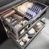 Beifu Double-Layer Pull-Out Kitchen Dish Organizer